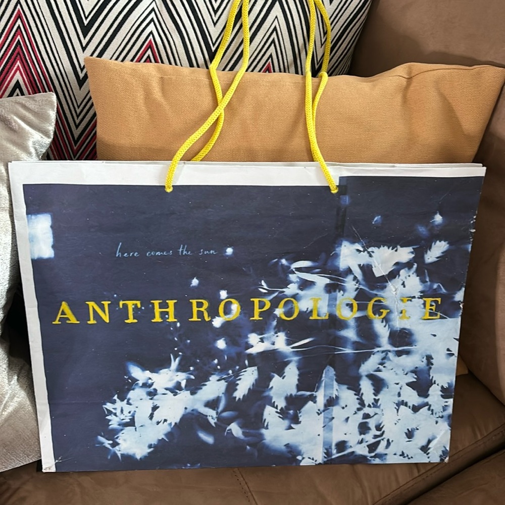 Anthropology paper shopping bag